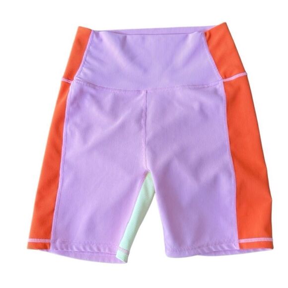 Wilo The Label Bike Shorts Pink Orange Medium - Picture 1 of 5